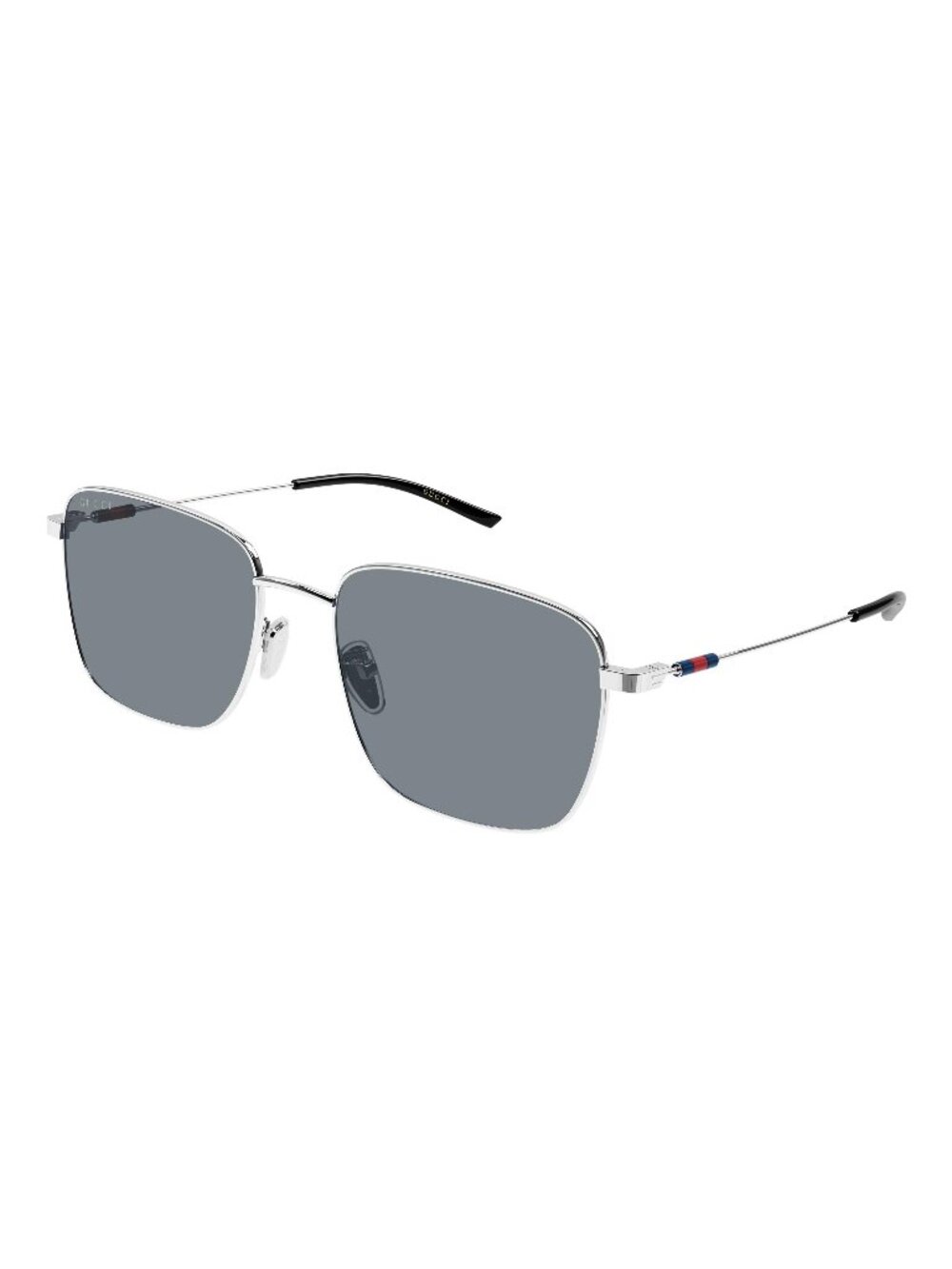 New Gucci Men's Sunglasses Silver Grey Lens Metal Frame GG2097SK 003 58
